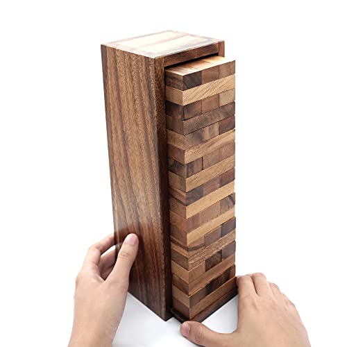 "Commission Eligible" Brand: BSIRI Color: Brown Features: Premium Quality: Crafted from durable wood, our Tumbling Tower Game is built to last. Each block is carefully made to ensure sturdiness and smooth edges, providing a safe and enjoyable gaming exper