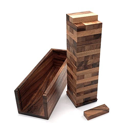 "Commission Eligible" Brand: BSIRI Color: Brown Features: Premium Quality: Crafted from durable wood, our Tumbling Tower Game is built to last. Each block is carefully made to ensure sturdiness and smooth edges, providing a safe and enjoyable gaming exper