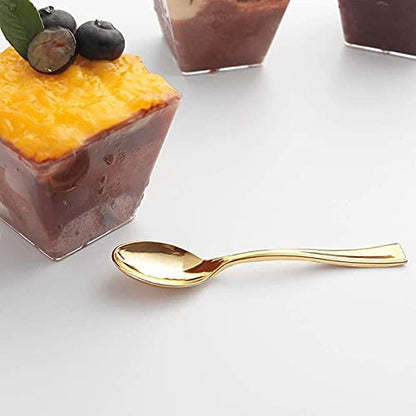 Posh Setting - Plastic Mini Appetizer=Dessert Spoons, 80 pc