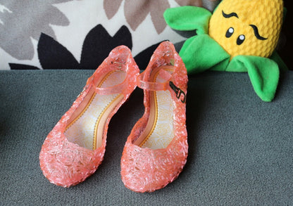 Girl's Crystal Jelly Sandals