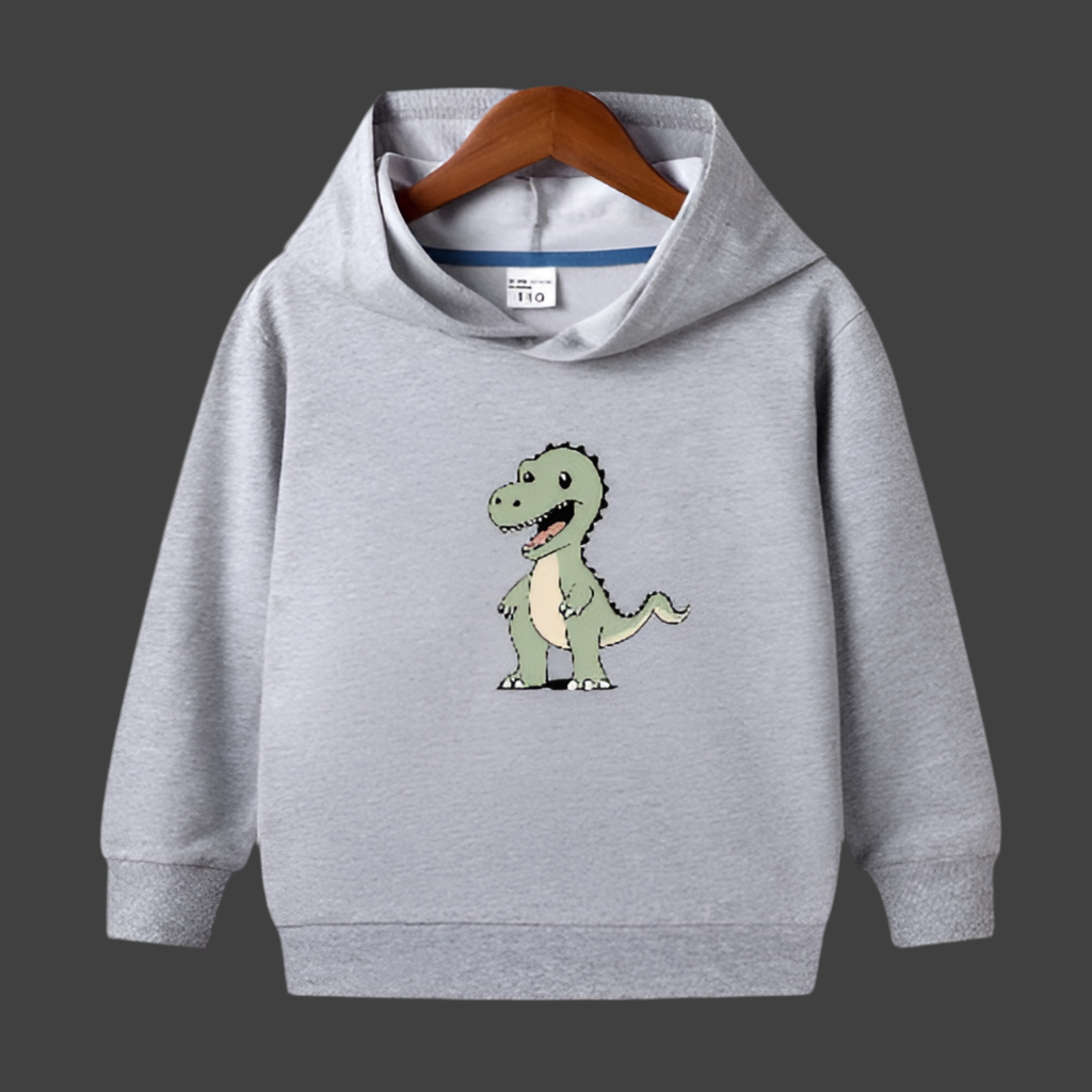 Unisex cotton dinosaur hoodie: This hoodie is made from comfortable cotton and features a fantastic prehistoric friend! "Made from cotton, this hoodie will have you feeling as cozy as a T-Rex in a nest (and you'll look just as fierce, too!) Plus, the ador