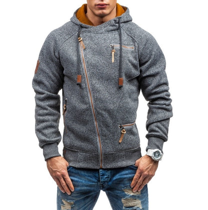 This stylish men's hooded zipper sweater is suitable for any occasion, including work, school, and nights out. S M L XL 2XL 3XL bust 100 105 110 115 120 125 Length 70 71 72 73 74 75 sleeve length 66 67 68 69 70 71 shoulder width 44 46 48 50 52 54