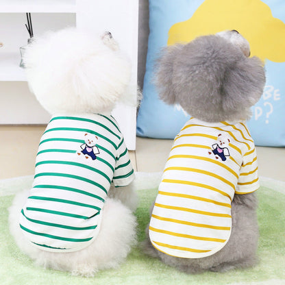 Striped Pet Dog Shirt