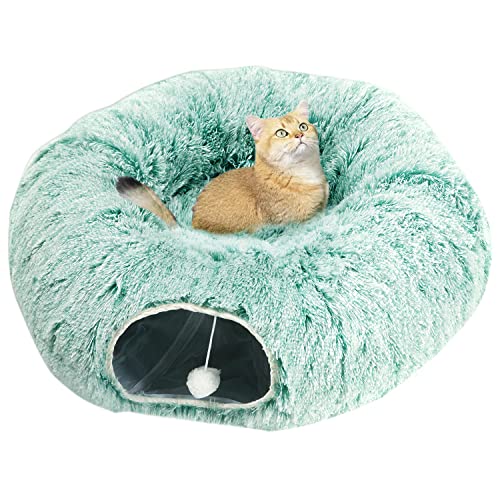 "Sponsored" Brand: AUOON Color: Green Features: Premium Design: This lovely long cat tunnel is 36 inches,providing plenty space for less than 10 KG cat or small dog to play together Great for Playing:This soft and plush material is more luxurious and dura