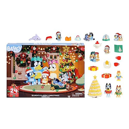 Brand: Bluey Color: Multicolor "Sponsored" Count down the days till Christmas with your favorite family, the Heelers, and Bluey's Exclusive Advent Calendar Pack! Join the Heelers as they gather for a classic Aussie Christmas. This very festive Bluey Adven