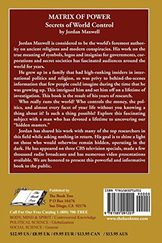 Author: Maxwell, Jordan Details: Jordan Maxwell is considered to be the world's foremost authority on ancient religions and modern conspiracies. His work on the true meaning of symbols, logos, and company insignias has also fascinated audiences around the