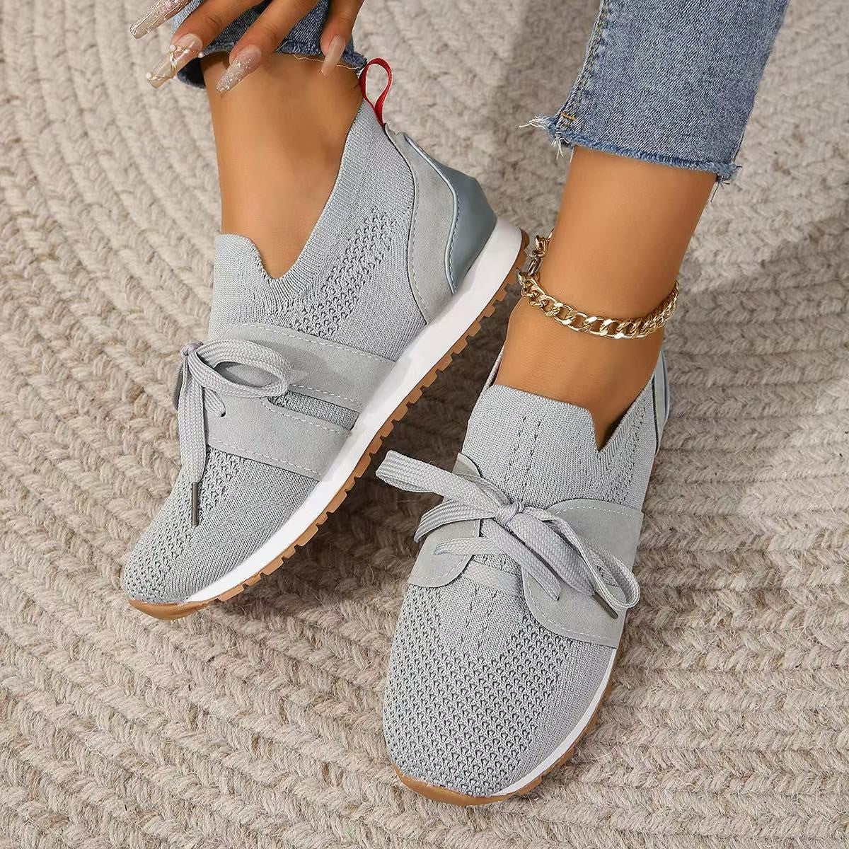 Women’s Lace Up Mesh Sneakers