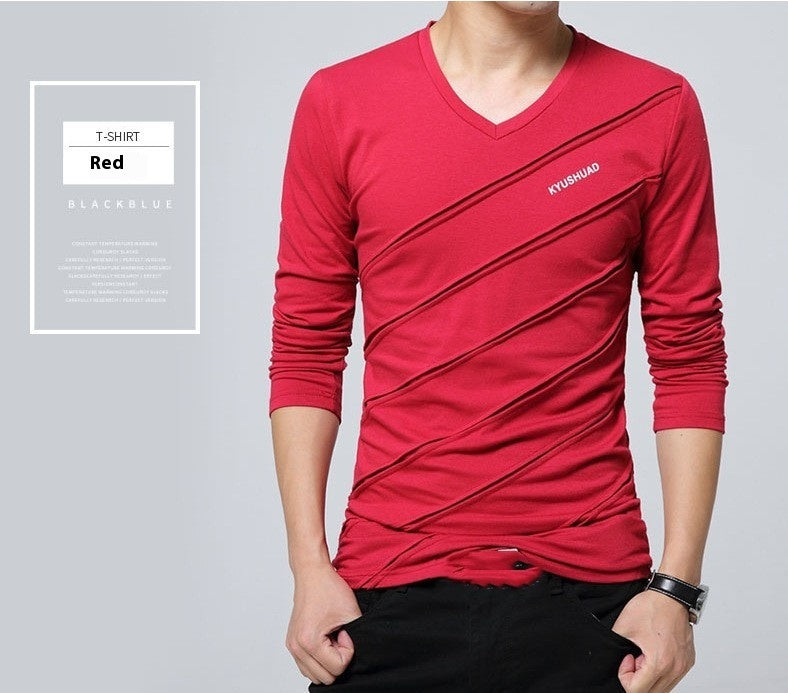 Men's Long-sleeved Cotton T-shirt