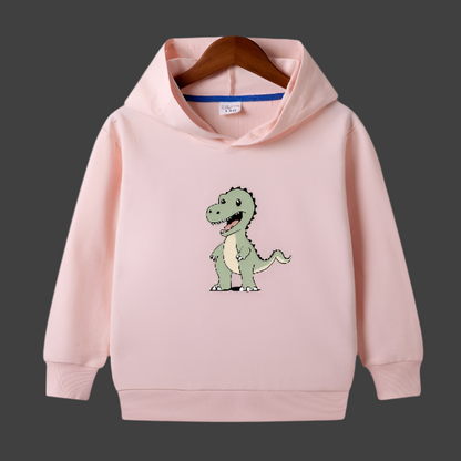 Unisex cotton dinosaur hoodie: This hoodie is made from comfortable cotton and features a fantastic prehistoric friend! "Made from cotton, this hoodie will have you feeling as cozy as a T-Rex in a nest (and you'll look just as fierce, too!) Plus, the ador