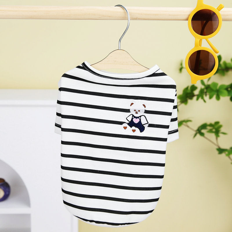 Striped Pet Dog Shirt