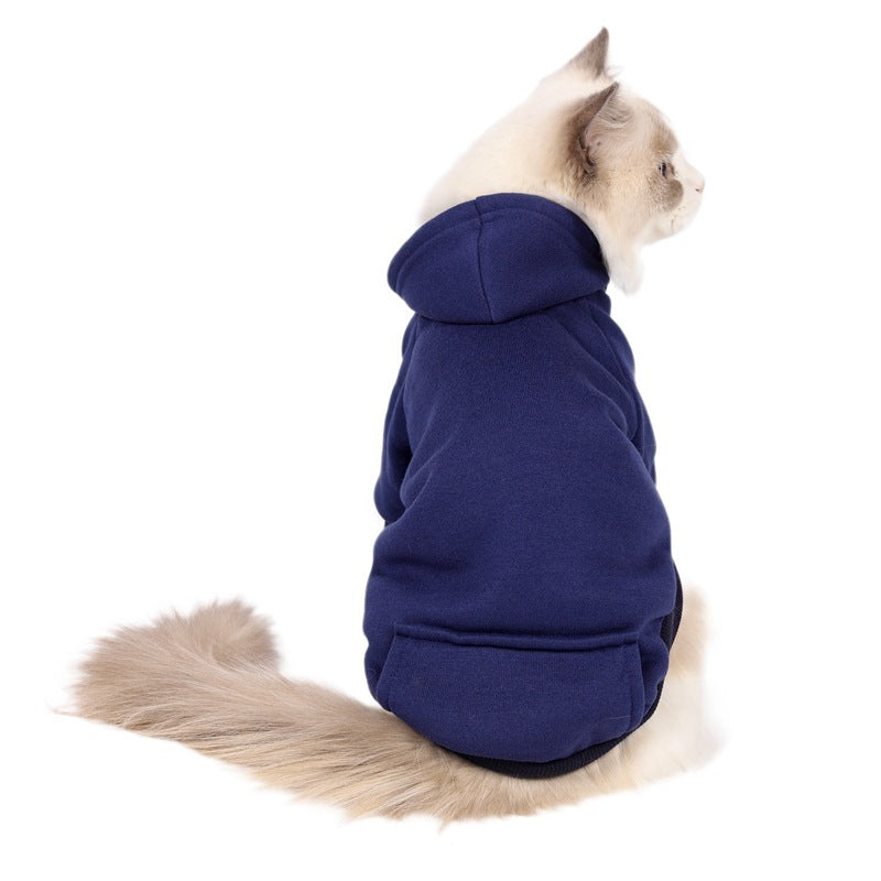 Your pets will look adorable and stay warm in these fleece lined hoodies! Any indoor pet will make a statement especially if you have a hoodie yourself! Made with quality materials and soft fleece lining, these stylish pet hoodies provide ultimate comfort