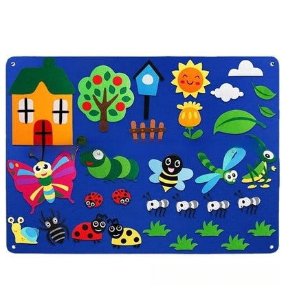 Unleash your child's creativity with these 3-dimensional felt boards! They can play show & tell, color printing dinosaurs on the storyboard, and explore various themes like stars, the ocean, the farm, the zoo, insects, and more! The possibilities are endl