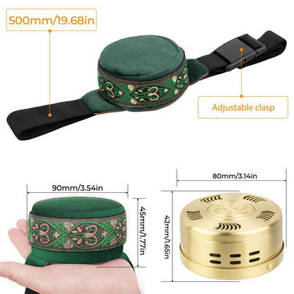 Moxluck Copper Moxa Box with Bag Set, Copper Tank Moxibustion Treatment Tool