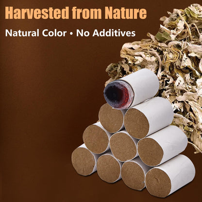 LongHerb Moxa Sticks for Moxibustion – 54 Rolls Sticks Pure Mugwort, 60:1 High-Purity Moxa Wool from 10-Year-Old Mugwort，Natural Moxa Cones for Waist Neck Knee Back Acupoint Care