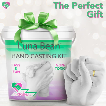 Brand: Luna Bean Color: white Features: COUPLES SIZE! Our Hand Casting Kit is the ideal couple’s gift to capture the moment between you and your loved one. Create a timeless keepsake with this unique gift to treasure for years to come. A fun and special g