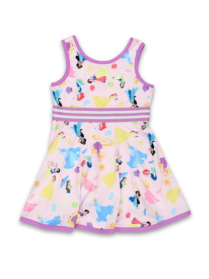 "Sponsored" Brand: Disney Color: Pink/Purple Details: DescriptionGet your little darling ready for any day in this super cute toddler girl's Disney Princess fit and flare dress! This adorable dress includes a buttery soft polyester fabric, a stretchy elas