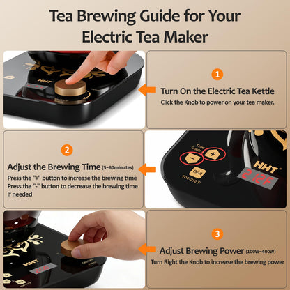 Electric Tea Maker with Infuser, ±1℉ Precise Temperature Control