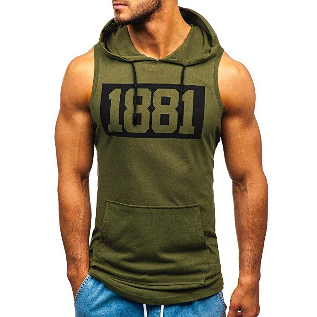 Discover the ultimate Sleeveless Hoodie for men, perfect for sports and casual occasions. It's the ideal lunch or workout choice, keeping you stylish and comfortable all day. Asiatische Größe UNS/EU Größe Büste Länge S M 104cm/40.9" 76cm/29.9" M M 110cm/4