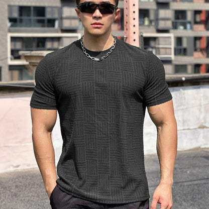 Elevate your casual wardrobe with our Men's Short Sleeve Casual Tee. Designed for versatility, this tee is perfect for any occasion - from business casual to park outings to special events. Whether you're a teen boy, young adult, or mature man, our tee is