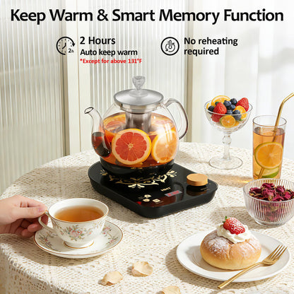 Electric Tea Maker with Infuser, ±1℉ Precise Temperature Control