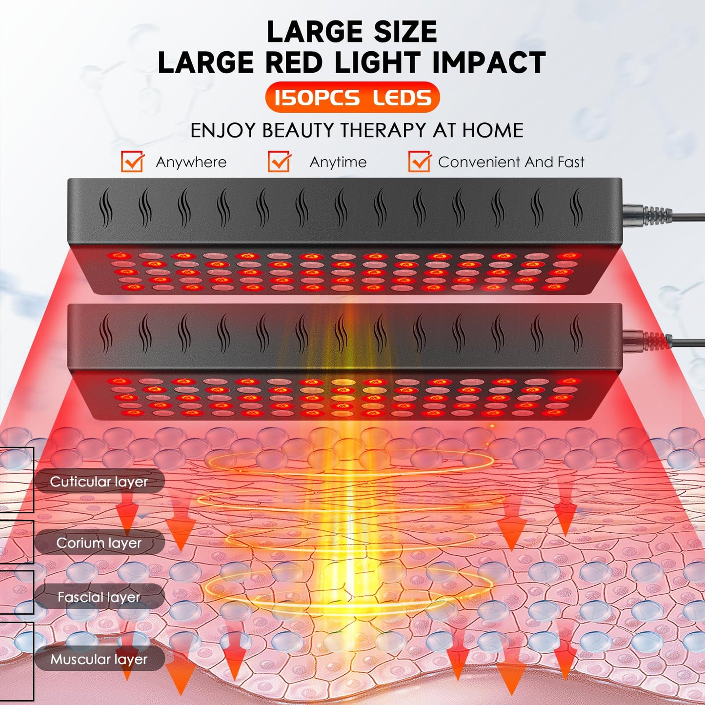 "Sponsored" Brand: Astarexin Color: Black Features: 【Powerful Home Use Red Light Therapy Device】 -150PCS, 5 Levels Power Choice, total 55W Powerful red light lamp. Red therapy light shoots like lightning straight into our tissues and cells which doubles t