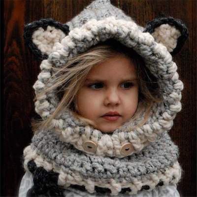 girls will look adorable while keeping warm, covets head ears and necks, in beautiful knit animal forms, 3 in 1 coverage Quality meets fashion with our Girls Winter Scarf-Hat Handmade. Keep your girls warm while they look adorable with our 3 in 1 coverage