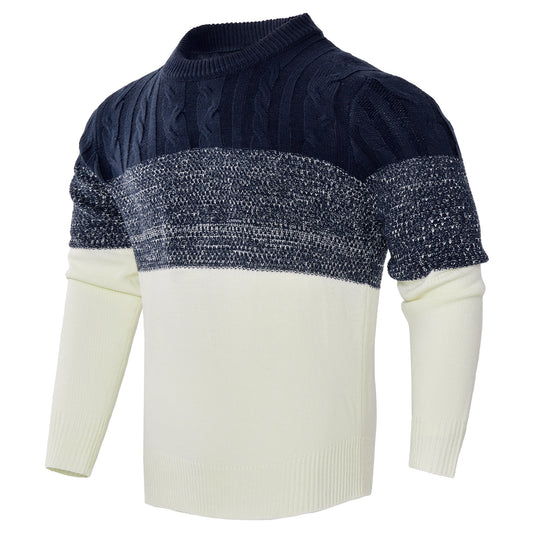 Indulge in luxury with our Men's Casual Color Block Long Sleeve Cable Knit Pullover Sweater, made from 100% Acrylic fabric for a hint of sophistication. This premium piece features a crew neck and a pull-on closure, with a delicate cable weave that adds t