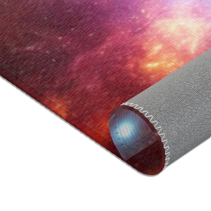 Bring the beauty of the night sky into your home with this Vast Galaxy Area Rug. Perfect for astronomy enthusiasts and stargazers, this rug adds a mystical and dreamy vibe to any room, indoor or out. Ideal for decorating a bedroom, living room, study or o