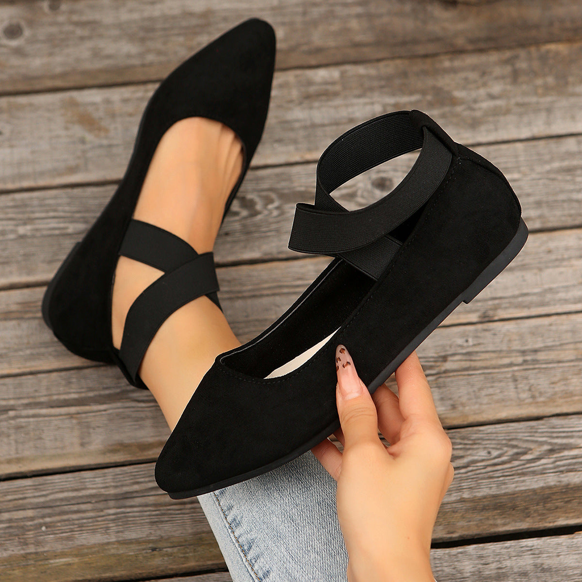 Women's Casual Strappy Loafer Shoes