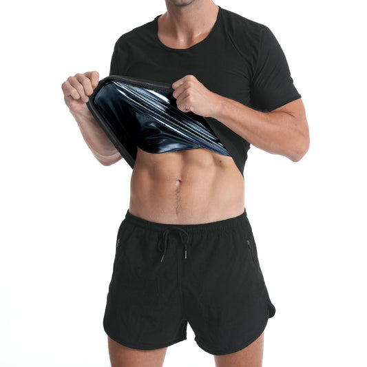 Neoprine lined workout T-shirt will increase body heat and melt inches away. Walking, running,or weightlifting to name a few! 