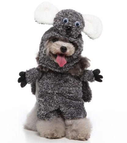 Dress up your furry friends in these costumes made of skin-friendly polyester fabric, perfect for any occasion. The sets include a hat, clothes, and cloak, all easily removable for quick changes. Its cute cartoon design will surely make your pet the cente