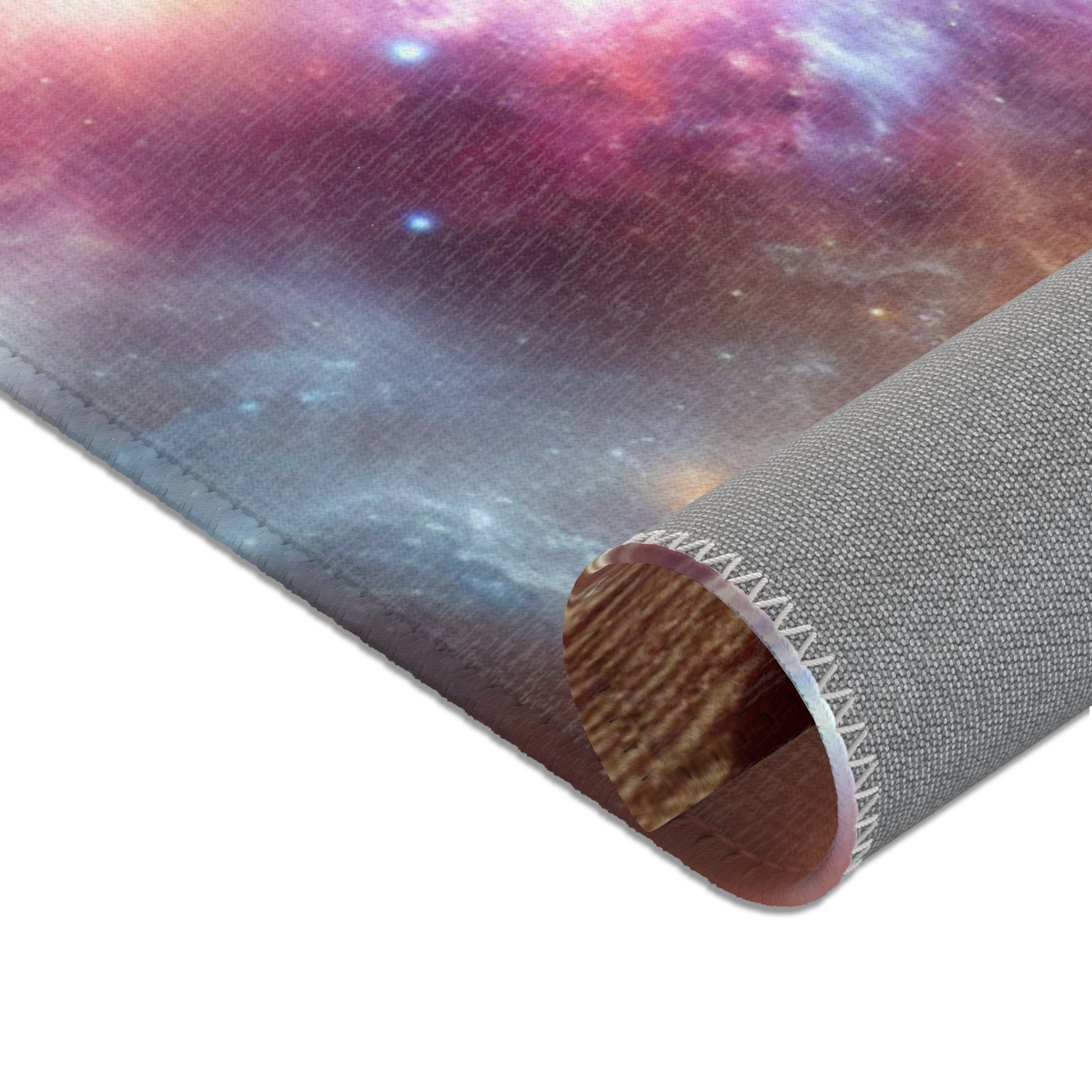 Bring the beauty of the night sky into your home with this Vast Galaxy Area Rug. Perfect for astronomy enthusiasts and stargazers, this rug adds a mystical and dreamy vibe to any room, indoor or out. Ideal for decorating a bedroom, living room, study or o