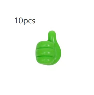 Constructed from soft silicone material, this multifunctional thumb wall hook is durable, reusable, and resistant to wear, deformation, fading, and daily wear and tear. Its sleek design and creative thumb shape make it a practical and interesting storage