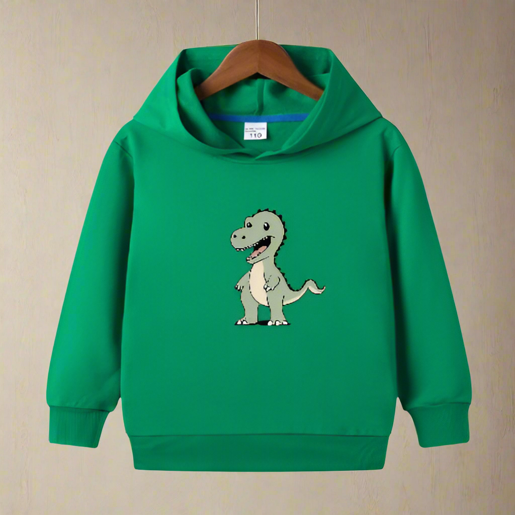 Unisex cotton dinosaur hoodie: This hoodie is made from comfortable cotton and features a fantastic prehistoric friend! "Made from cotton, this hoodie will have you feeling as cozy as a T-Rex in a nest (and you'll look just as fierce, too!) Plus, the ador