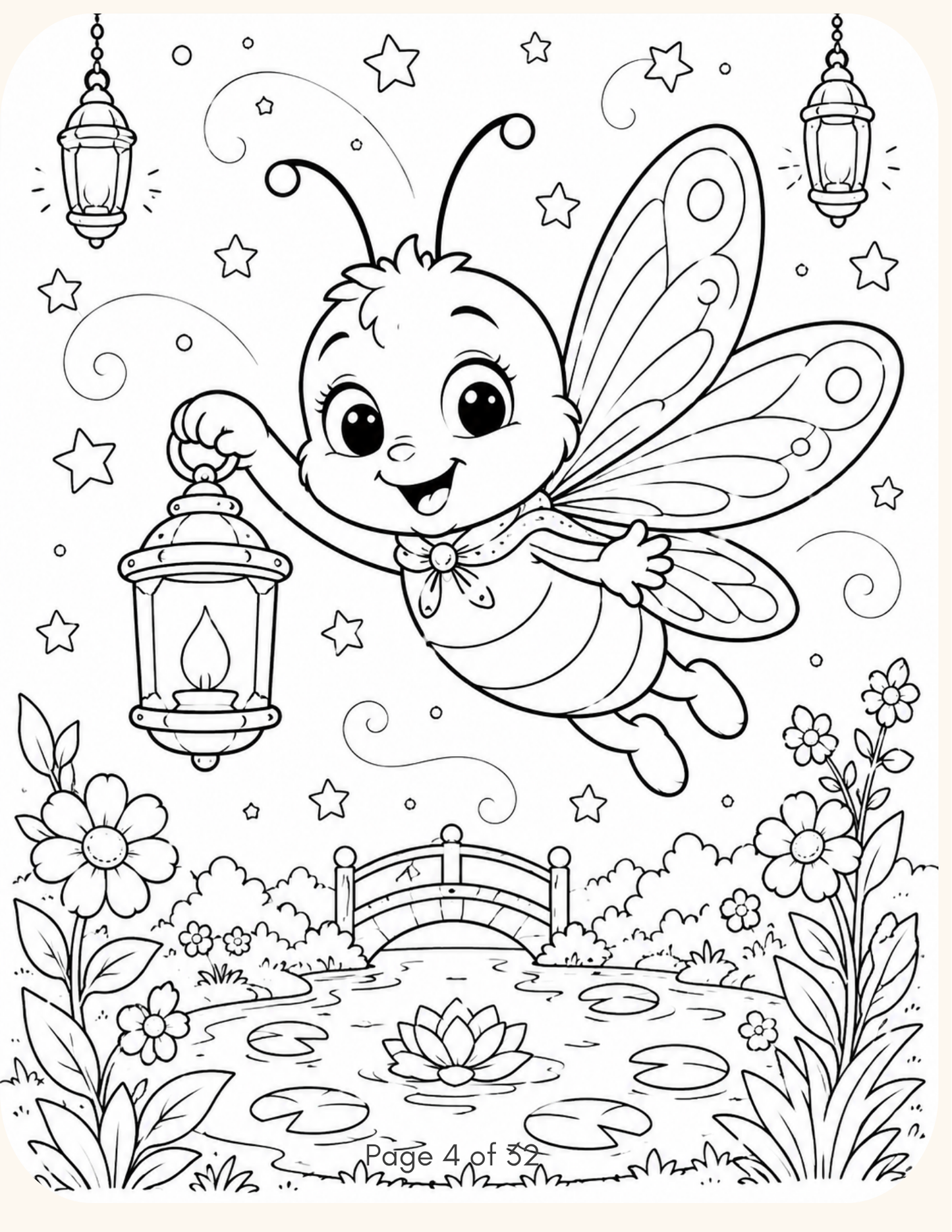 Moonbeam Meadow Printable Coloring Book