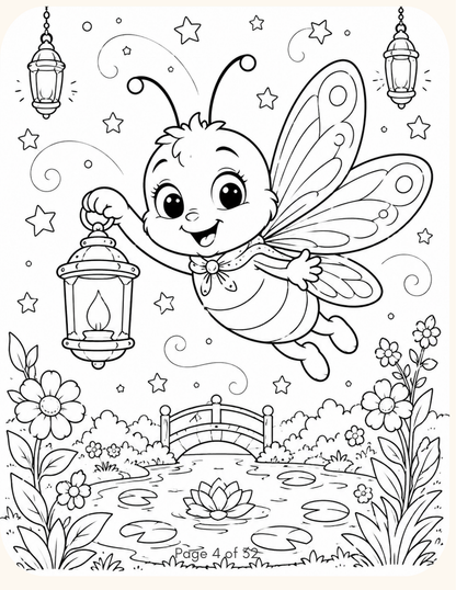 Moonbeam Meadow Printable Coloring Book