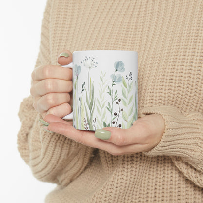 Floral zen ceramic mug perfect for adding a touch of tranquility to your morning routine. With vibrant colors and durable ceramic, this mug is both functional and stylish. Ideal for those who enjoy a calming atmosphere with their daily coffee or tea. Grea