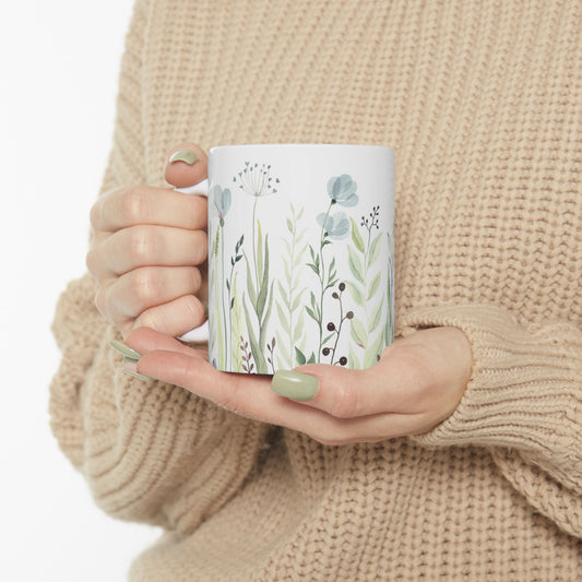 Floral zen ceramic mug perfect for adding a touch of tranquility to your morning routine. With vibrant colors and durable ceramic, this mug is both functional and stylish. Ideal for those who enjoy a calming atmosphere with their daily coffee or tea. Grea