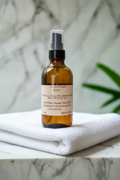 Magnesium Oil Relieve stress and anxiety with this magnesium miracle. Magnesium oil 4 oz is your secret weapon against a racing mind and tense muscles. Just a few sprays can calm your nerves and unwind knotted shoulders. Fall asleep faster and wake up ref