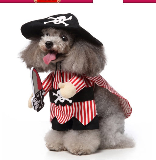 Dress up your furry friends in these costumes made of skin-friendly polyester fabric, perfect for any occasion. The sets include a hat, clothes, and cloak, all easily removable for quick changes. Its cute cartoon design will surely make your pet the cente