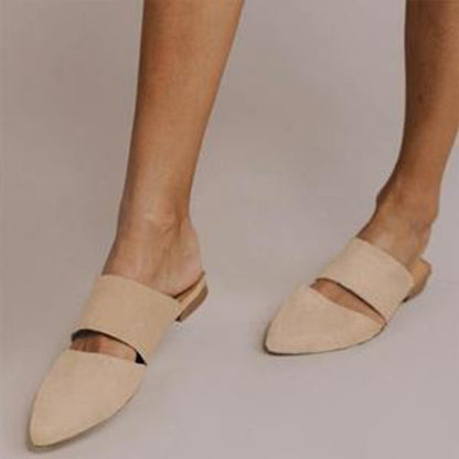 Women's Suede Pointed Toe Flats