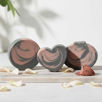 Clear & Fresh - Rose Clay Charcoal soaps for blemish prone kids 