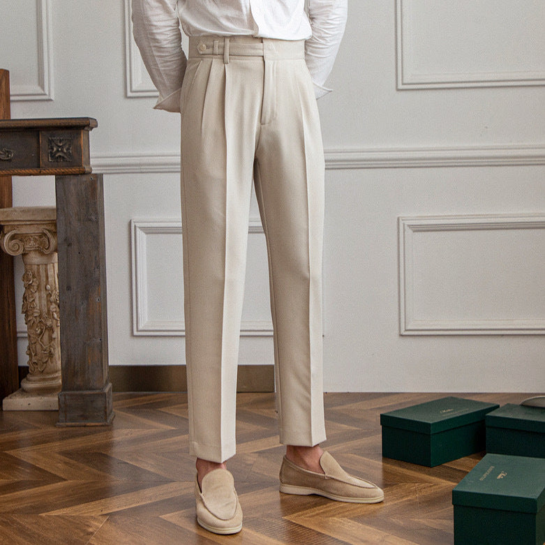 Elevate your style professionally and personally, with our Men's Casual Mid-high Waist Straight Leg Anti-wrinkle Trousers. Perfect for any event, dress it up or down and step up your fashion game! Great for school sports banquets, awards ceremonies, weddi