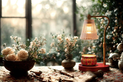Wickless Candles - Celebrate Milestones displayed in a cozy setting with flowers and decorative elements.
