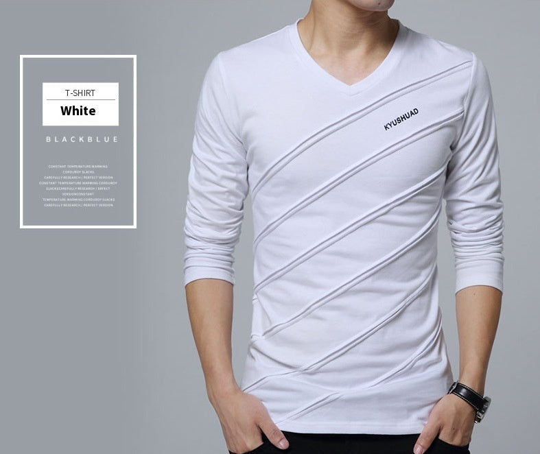 Men's Long-sleeved Cotton T-shirt