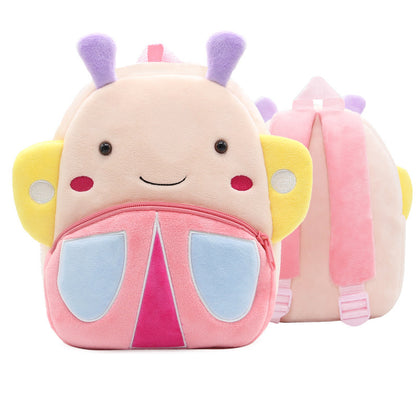 Be ready to grin with this cutie-pie, little one's debut backpack, featuring the most beloved animal cartoon visages. The shoulder straps are nice and broad, leaving plenty of space for storybooks, a lunch box, and whatever toys your kid can't leave home