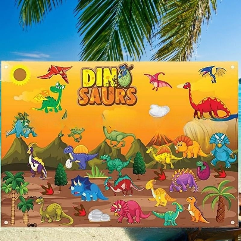 Unleash your child's creativity with these 3-dimensional felt boards! They can play show & tell, color printing dinosaurs on the storyboard, and explore various themes like stars, the ocean, the farm, the zoo, insects, and more! The possibilities are endl