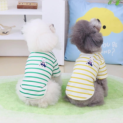 Striped Pet Dog Shirt