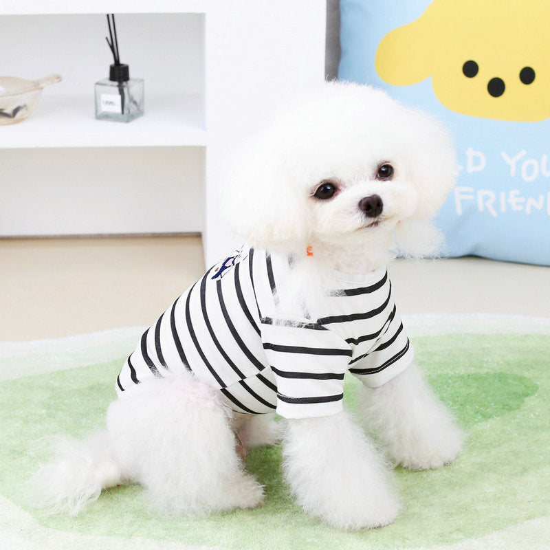 Striped Pet Dog Shirt