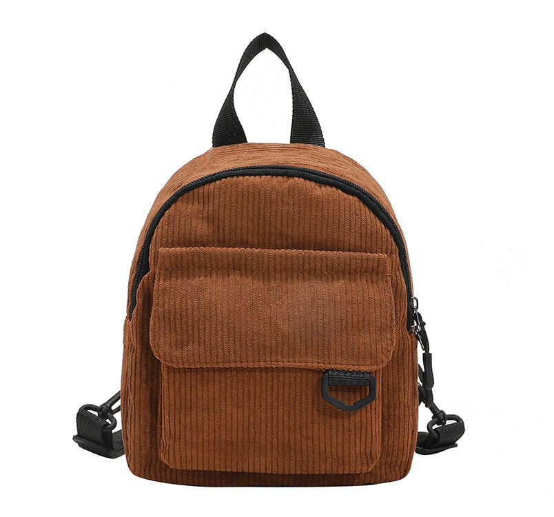 As a passionate believer in our product's value, I highly recommend this backpack for any occasion, whether it be for back to school or everyday use. The cute corduroy design adds a touch of quirkiness to your style, making you stand out with enthusiasm a